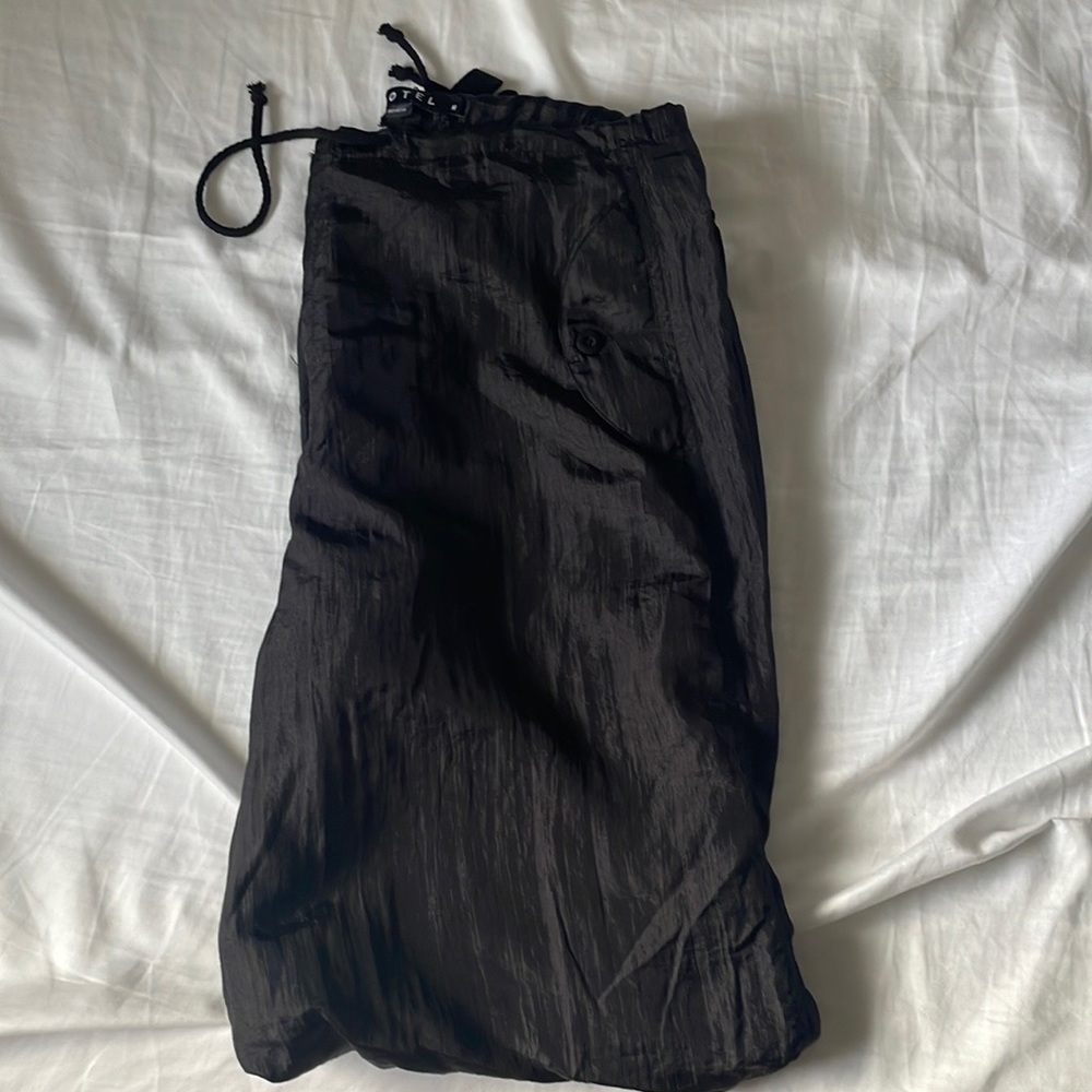Brand new motel rock parachute pants in black